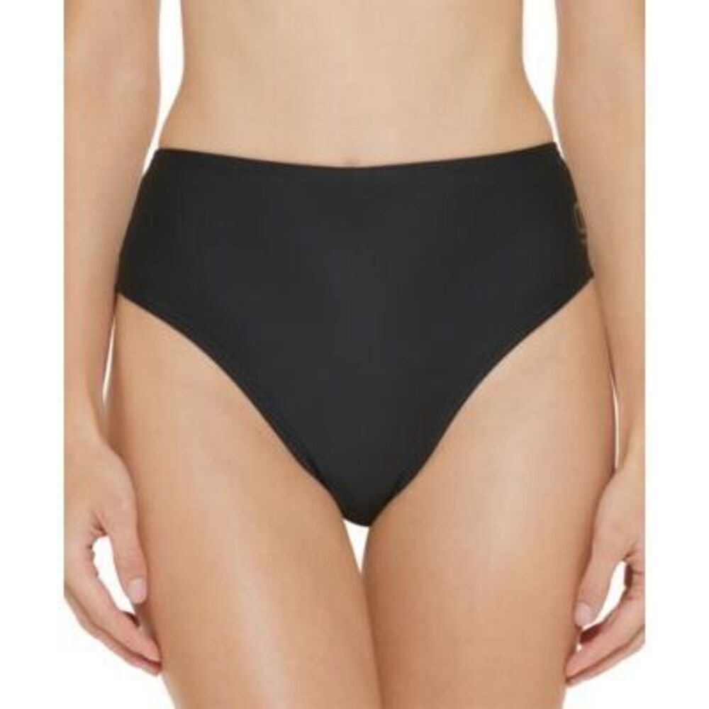 DKNY High-Cut Bikini Swim Black Bottom US X-Small